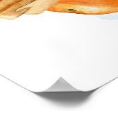 パーソナライズされたチョコレートの水色 ポスター (角)