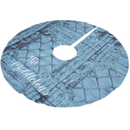 パーソナライズされたツリース素朴カートTinパネル天井C ブラッシュドポリエステルツリースカート (アングル)