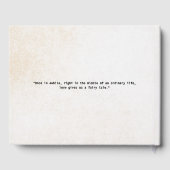 パーソナライズされたツリーズ結婚ラブズゲストブック ゲストブック (裏面)