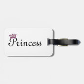 パーソナライズされたティアラ荷物タグ(プリンセス) ラゲッジタグ (裏面横)
