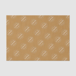 パーソナライズされたティッシュペーパーとロゴパターンプリント 薄葉紙