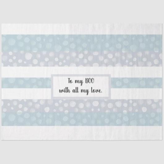 パーソナライズされたティッシュペーパー 薄葉紙 (正面)