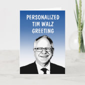 パーソナライズされたティム・ウォルツのグリーティングカード カード (正面)
