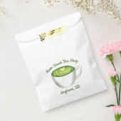 パーソナライズされたティーショップグ日本のリーン抹茶ラテ フェイバーバッグ (封をした状態)