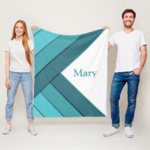 パーソナライズされたティール（緑がかった色）と白