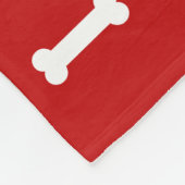 パーソナライズされたティール（緑がかった色）犬の毛布の子犬のギフト フリースブランケット (角)