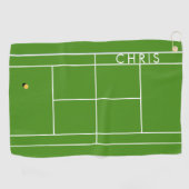 パーソナライズされたテニス スポーツ タオル (横)