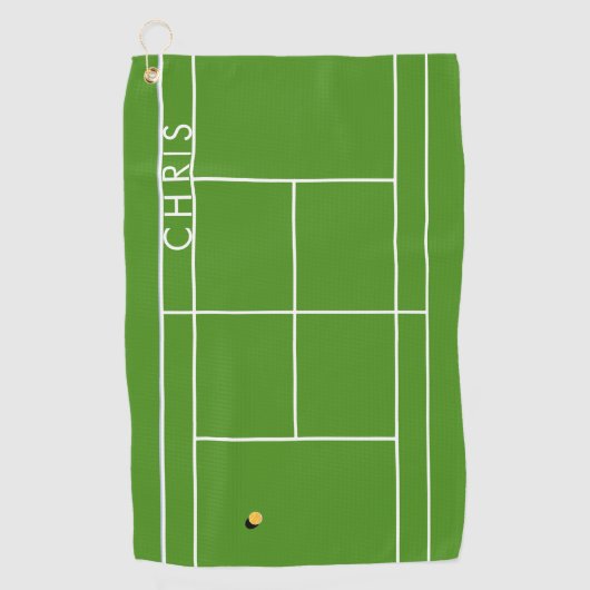 パーソナライズされたテニス スポーツ タオル (正面)