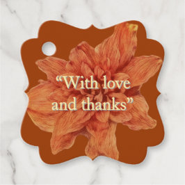 パーソナライズされたテラコッタ | ラスティックウェディング フェイバータグ