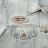 パーソナライズされたテンプレートウッドルック動揺して文字 名札 (インサイチュ)