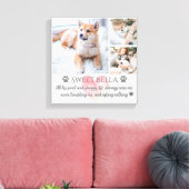 パーソナライズされたテンプレート写真のコラージュと文字 キャンバスプリント (インサイチュ (リビング))