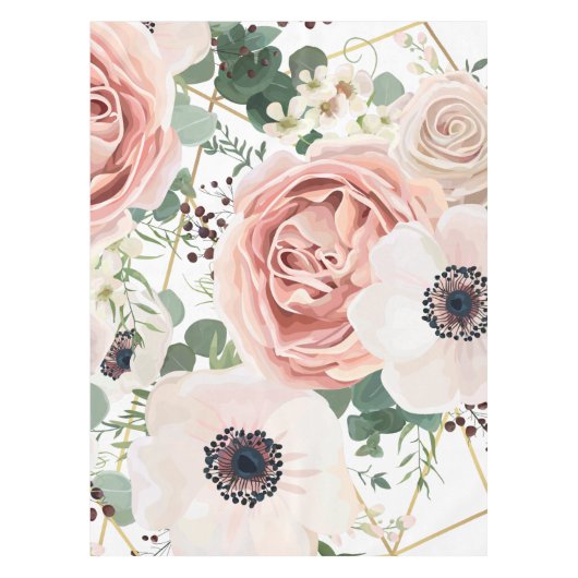 パーソナライズされたテーブルクロス幾何ガーデンバラアネム テーブルクロス (正面)