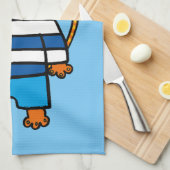パーソナライズされたディロン・ザ・ネコ キッチンタオル (四つ折り)