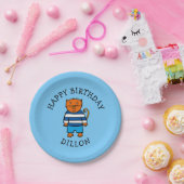 パーソナライズされたディロン・ザ・ネコ ペーパープレート (パーティー)