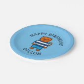 パーソナライズされたディロン・ザ・ネコ ペーパープレート (アングル)