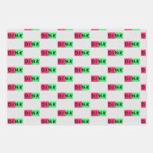 パーソナライズされたディンク漬け玉包み紙 ラッピングペーパーシート (正面2)