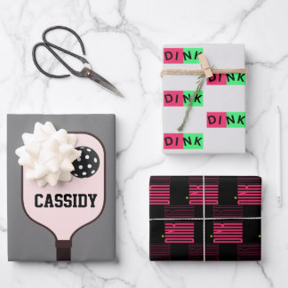 パーソナライズされたディンク漬け玉包み紙 ラッピングペーパーシート