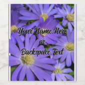 パーソナライズされたデイジーボトルラベル ワインラベル (シングルラベル)