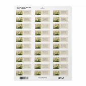 パーソナライズされたデイジー差出人住所ラベル ラベル (フルシート)