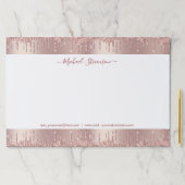 パーソナライズされたデザインあなた自身のバラ金ゴールド紙パッド ペーパーパッド (インサイチュ)