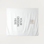 パーソナライズされたデザインフォトバックグラウンド印刷 タペストリー (正面(横))