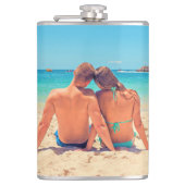 パーソナライズされたデザイン独自のカスタムフォトフラスコ フラスク (正面)