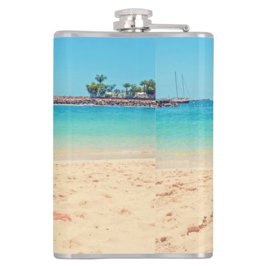 パーソナライズされたデザイン独自のカスタムフォトフラスコ フラスク (裏面)