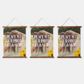 パーソナライズされたデザイン 吊り下げ型タペストリー (トリプル)