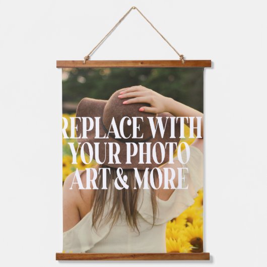 パーソナライズされたデザイン 吊り下げ型タペストリー (正面)