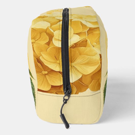 パーソナライズされたトイレタリーバッグ – イエローアジサイ ドップキット (右)