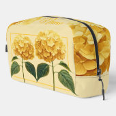 パーソナライズされたトイレタリーバッグ – イエローアジサイ ドップキット (右コーナー)