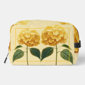 パーソナライズされたトイレタリーバッグ – イエローアジサイ ドップキット (裏面)
