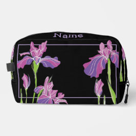 パーソナライズされたトイレタリーバッグ – パープルアイリス ドップキット