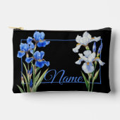 パーソナライズされたトイレタリーバッグ – ブルーロータス アクセサリーポーチ (正面)