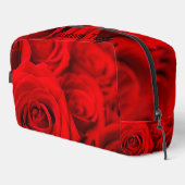 パーソナライズされたトイレタリーバッグ – レッドローズ ドップキット (右コーナー)
