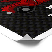 パーソナライズされたトラックのポスター ポスター (角)