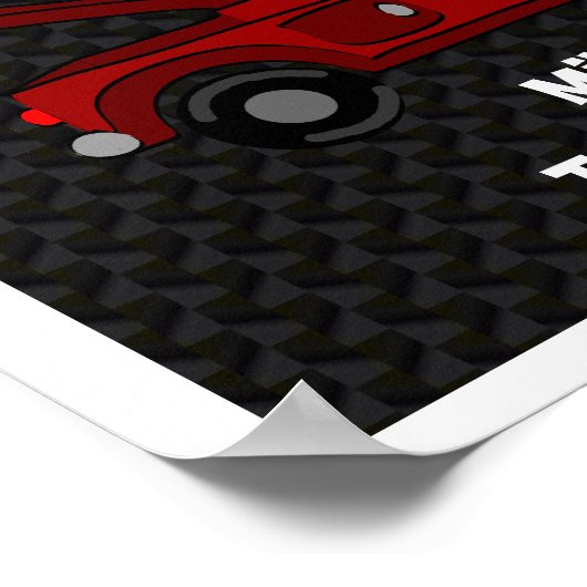 パーソナライズされたトラックのポスター ポスター (角)