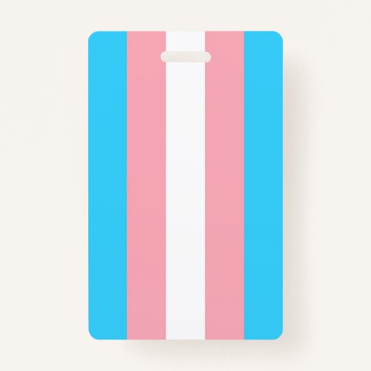 パーソナライズされたトランスジェンダー国旗 バッジ (裏面)