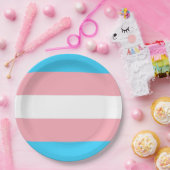 パーソナライズされたトランスジェンダー国旗 ペーパープレート (パーティー)