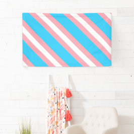 パーソナライズされたトランスジェンダー国旗 横断幕