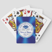 パーソナライズされたトランプ、ゴージャスなサファイア トランプ (裏面)