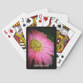 パーソナライズされたトランプ – ピンクガーベラデイジー トランプ (裏面)