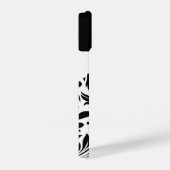 パーソナライズされたトレンディーブラック&ホワイトiPhone 14ケース iPhoneケース (右側面)