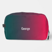 パーソナライズされたトレンディーモダンダークレッドグラデーショングリーン ドップキット (正面)