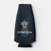 パーソナライズされたトロピカルサンセットパイナップル ボトルクーラー (正面)