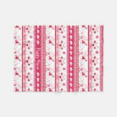 パーソナライズされたドイツの羊飼いガイドドッグテーブルレッド フリースブランケット (正面(横))