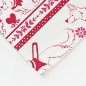 パーソナライズされたドイツの羊飼いガイドドッグテーブルレッド フリースブランケット (角)