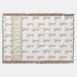 パーソナライズされたドイツピンシャー スローブランケット