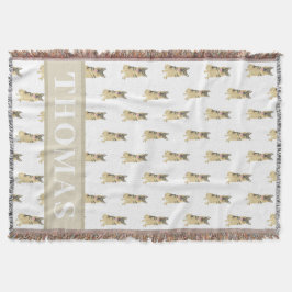 パーソナライズされたドイツ牧羊犬 スローブランケット