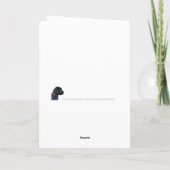 パーソナライズされたドッグウォーカーペットケアペットフォト感謝してい サンキューカード (裏面)